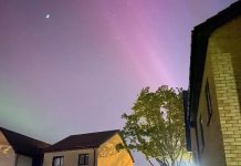 天文學家預測今晚英國北部再現極光 北極光