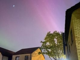 天文學家預測今晚英國北部再現極光 北極光