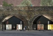 為歷史悠久的鐵路拱門規劃商店 為歷史悠久的鐵路拱門規劃商店