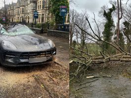 Storm Darragh橫掃英國 兩人喪生 Storm Darragh於周六吹襲英國,導致嚴重破壞和停電,威爾斯地區更宣布進入緊急狀態。強風一度達到每小時96英里,數以百萬人被要求待在家中,超過17.7萬戶家庭停電。