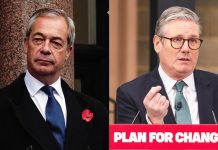 英國改革黨民調直逼工黨 施紀賢領導力受質疑 英國改革黨民調直逼工黨 施紀賢領導力受質疑