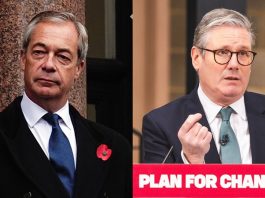 英國改革黨民調直逼工黨 施紀賢領導力受質疑 英國改革黨民調直逼工黨 施紀賢領導力受質疑