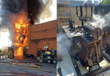 倫敦電力變電站大火 近百人緊急疏散 倫敦電力變電站大火 近百人緊急疏散