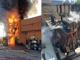 倫敦電力變電站大火 近百人緊急疏散 倫敦電力變電站大火 近百人緊急疏散