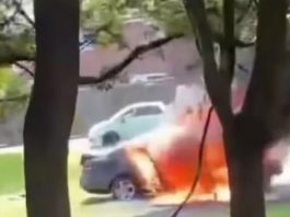 Salford爆發嚴重騷亂 約60蒙面青年焚燒車輛 Salford爆發嚴重騷亂 約60蒙面青年焚燒車輛