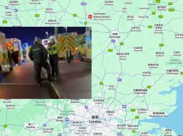 劍橋郡火車多人遭刺刀 九人危殆 兩男被捕 劍橋郡火車嚴重傷人案 九人危殆 兩人被捕