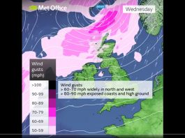 風暴布拉姆橫掃英國 強風暴雨導致多區停電 風暴布拉姆橫掃英國 強風暴雨導致多區停電