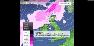 風暴布拉姆橫掃英國 強風暴雨導致多區停電 風暴布拉姆橫掃英國 強風暴雨導致多區停電