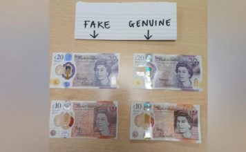 諾定咸郡出現偽鈔 多涉及外賣及網上購物 諾定咸郡出現偽鈔 多涉及外賣及網上購物
