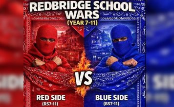 TIKTOK煽動紅藍校園戰 倫敦警方嚴密戒備 TIKTOK煽動紅藍校園戰 倫敦警方嚴密戒備