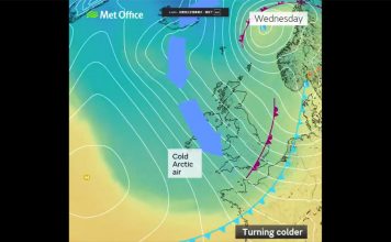 英國本週天氣轉濕冷 週三氣溫顯著下降 英國本週天氣轉濕冷 週三氣溫顯著下降